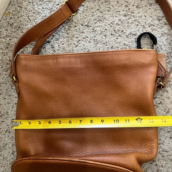 COACH Duffle Bag Brown Vintage Crossbody Shoulder Bag Pebble Leather Made In USA - Picture 10 of 15